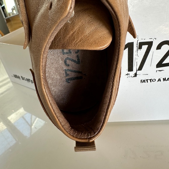 1725.A Pike Sneakers - tan and bronze leather made in Italy 38 - Picture 6 of 8